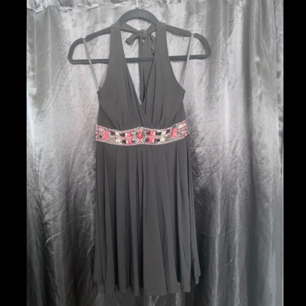 White House Black Market Halter dress y2k style